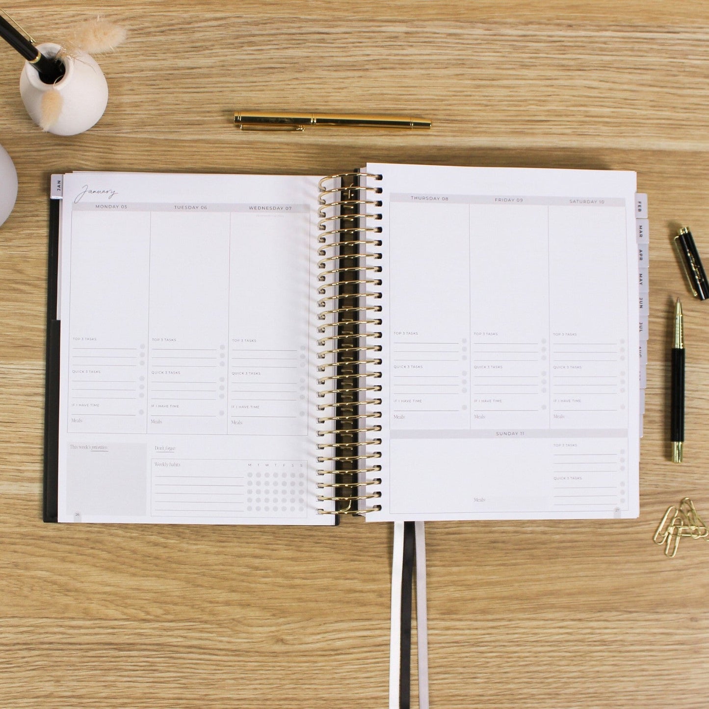 2026 Signature Planner - Black